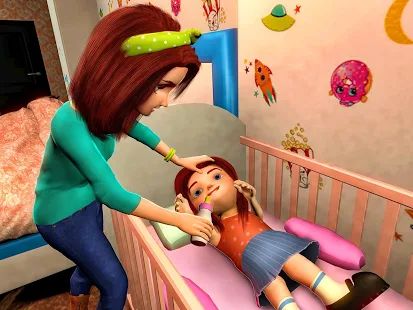 Скачать взломанную Virtual Mother Game: Family Mom Simulator версия 1.25 apk на Андроид - Много монет