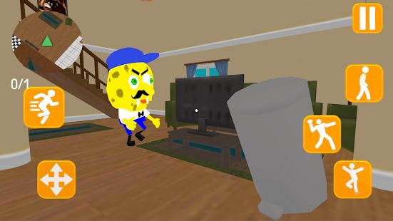 Скачать взломанную Neighbor Sponge. Scary Secret 3D версия 1.4 apk на Андроид - Много монет