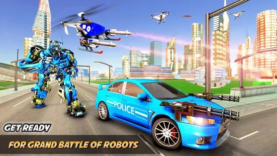 Скачать взломанную Drone robot transform - робот-трансформер игры версия 2.6 apk на Андроид - Бесконечные деньги