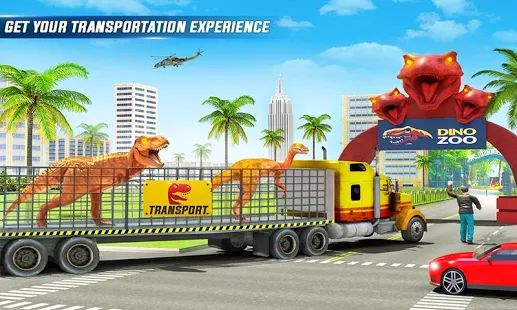 Скачать взломанную злой динозавр транспорт зоопарк грузовик перевозки версия 31 apk на Андроид - Много монет