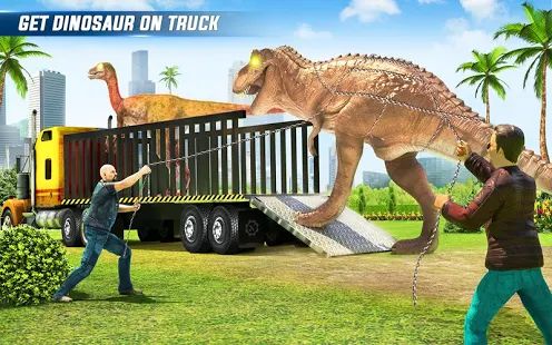 Скачать взломанную злой динозавр транспорт зоопарк грузовик перевозки версия 31 apk на Андроид - Много монет