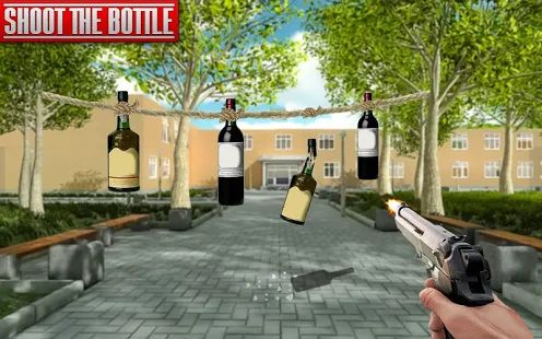 Скачать взломанную Real Bottle Shooting Free Games: 3D Shooting Games версия 3.2 apk на Андроид - Много монет