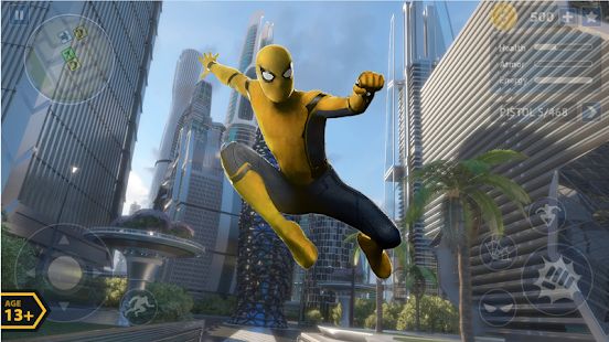 Скачать взломанную Flying Spider Rope Hero - Super Vice Town Crime версия 1.0.32 apk на Андроид - Бесконечные деньги