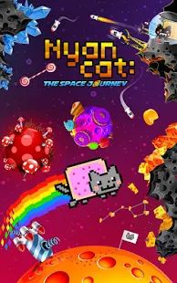 Скачать взломанную Nyan Cat: The Space Journey версия 1.05 apk на Андроид - Много монет