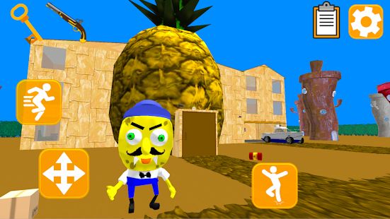 Скачать взломанную Sponge Neighbor Escape 3D версия 1.3 apk на Андроид - Открытые уровни