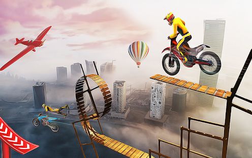 Скачать взломанную Bike Stunt Racing 3D - Moto Bike Race Game версия 3.0 apk на Андроид - Много монет