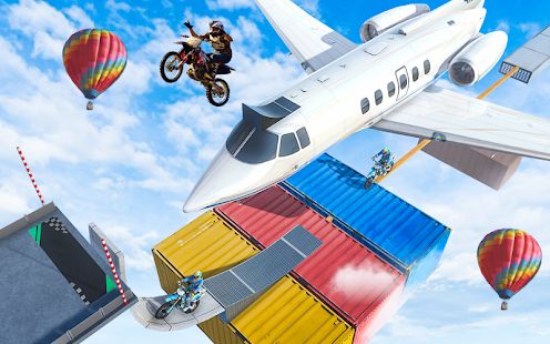 Скачать взломанную Bike Stunt Racing 3D - Moto Bike Race Game версия 3.0 apk на Андроид - Много монет