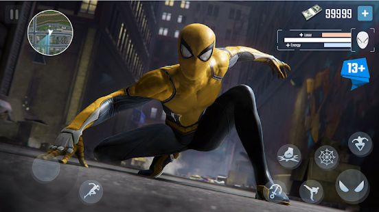 Скачать взломанную Spider Rope Hero - Gangster New York City версия 1.0.15 apk на Андроид - Бесконечные деньги