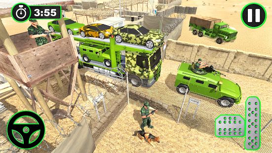 Скачать взломанную Army Vehicles Transport Simulator:Ship Simulator версия 1.0.12 apk на Андроид - Открытые уровни