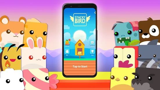 Скачать взломанную Hyper Casual Flying Birdie Game версия 1.0.1.22 apk на Андроид - Много монет