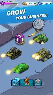 Скачать взломанную Merge Tanks: Забавный танк Удивительного Слияние версия 2.0.0 apk на Андроид - Много монет