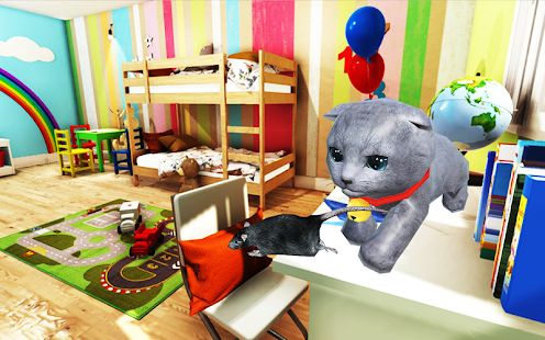 Скачать взломанную Симулятор котенка Cat: Симпатичная кошка SMASH Дет версия 1.6 apk на Андроид - Много монет