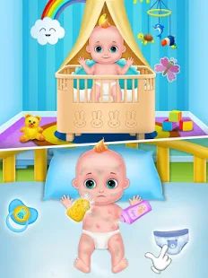 Скачать взломанную Мама и новорожденный детский душ - игра няни версия 4.0 apk на Андроид - Открытые уровни