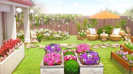 Скачать взломанную Home Design : My Dream Garden версия 1.20.0 apk на Андроид - Много монет