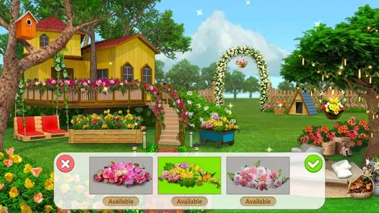 Скачать взломанную Home Design : My Dream Garden версия 1.20.0 apk на Андроид - Много монет