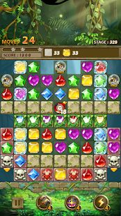 Скачать взломанную Jewels Jungle : Match 3 Puzzle версия 1.8.5 apk на Андроид - Открытые уровни