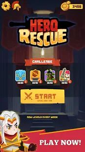 Скачать взломанную Hero Rescue версия 1.0.51 apk на Андроид - Бесконечные деньги