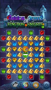Скачать взломанную Magical Jewels of Kingdom Knights: три в ряд версия 1.0.8 apk на Андроид - Много монет