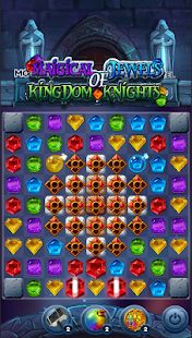 Скачать взломанную Magical Jewels of Kingdom Knights: три в ряд версия 1.0.8 apk на Андроид - Много монет