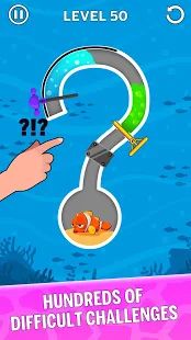 Скачать взломанную Water Puzzle - Fish Rescue & Pull The Pin версия 1.0.20 apk на Андроид - Много монет