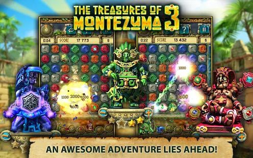 Скачать взломанную Сокровища Монтесумы 3. Match-3 Игра. версия 1.3.0 apk на Андроид - Много монет