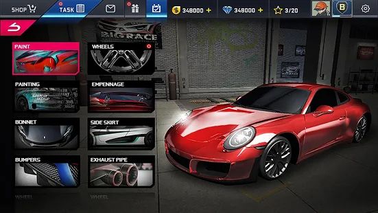 Скачать взломанную Street Racing HD версия 4.6.9 apk на Андроид - Много монет