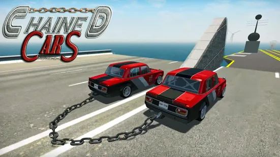 Скачать взломанную Chained Cars Against Ramp 3D версия Зависит от устройства apk на Андроид - Открытые уровни