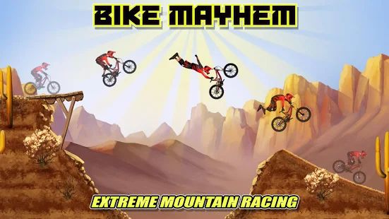 Скачать взломанную Bike Mayhem Free версия Зависит от устройства apk на Андроид - Бесконечные деньги