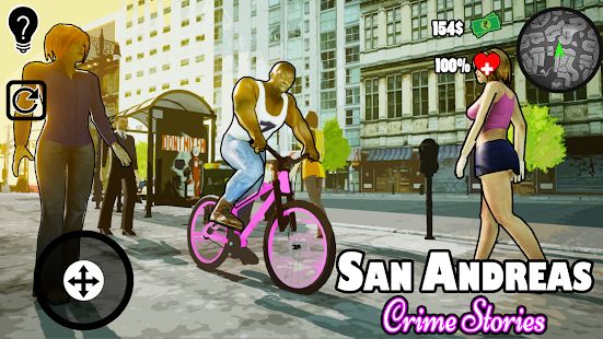 Скачать взломанную San Andreas Crime Stories версия 1.0 apk на Андроид - Бесконечные деньги