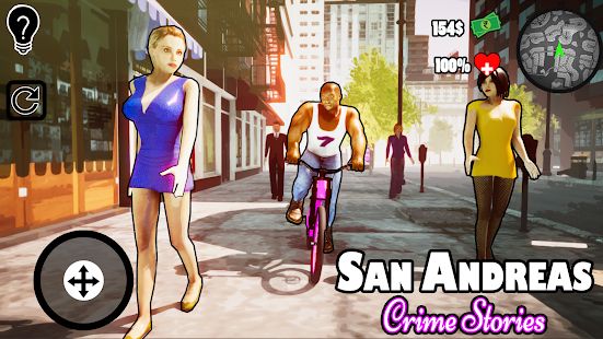 Скачать взломанную San Andreas Crime Stories версия 1.0 apk на Андроид - Бесконечные деньги
