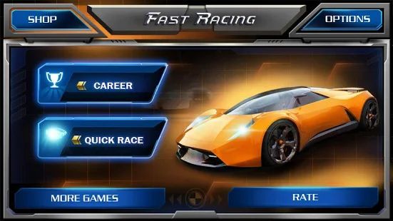 Скачать взломанную Быстрые гонки 3D - Fast Racing версия 1.8 apk на Андроид - Открытые уровни