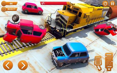 Скачать взломанную Train Vs Car Crash: Гоночные игры 2019 версия 1.2 apk на Андроид - Много монет