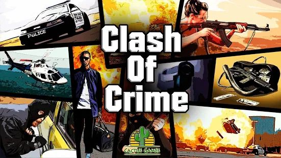 Скачать взломанную Clash of Crime San Andreas PRO версия 1.0.1 apk на Андроид - Бесконечные деньги
