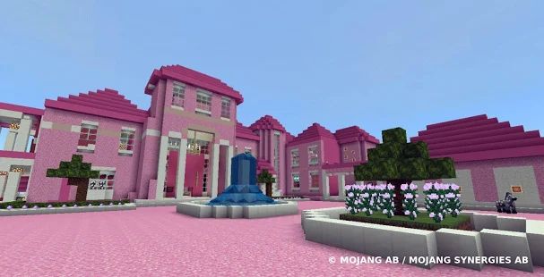 Скачать взломанную Розовый дом с мебелью . Майнкрафт карты и моды. версия 1.0.1 apk на Андроид - Бесконечные деньги