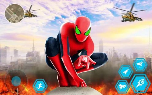 Скачать взломанную паук веревка герой человек : майами тиски город пр версия 1.0 apk на Андроид - Много монет