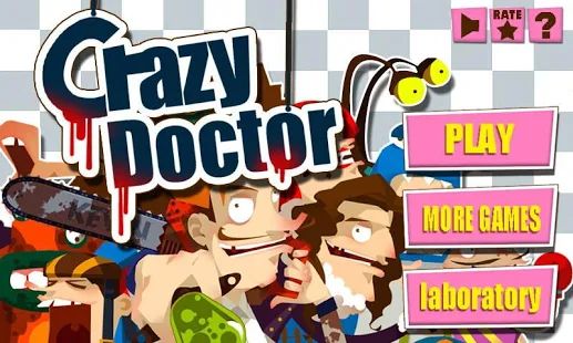 Скачать взломанную Полоумный Врач - Crazy Doctor версия 1.8 apk на Андроид - Много монет