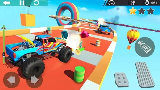 Скачать взломанную Furious Car Stunts Mega Ramp Car Games версия 4.0 apk на Андроид - Много монет