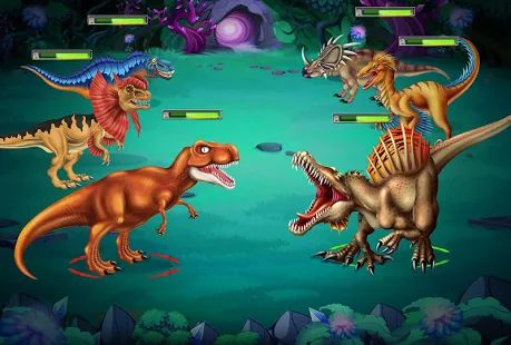 Скачать взломанную Dino Battle версия 11.69 apk на Андроид - Открытые уровни