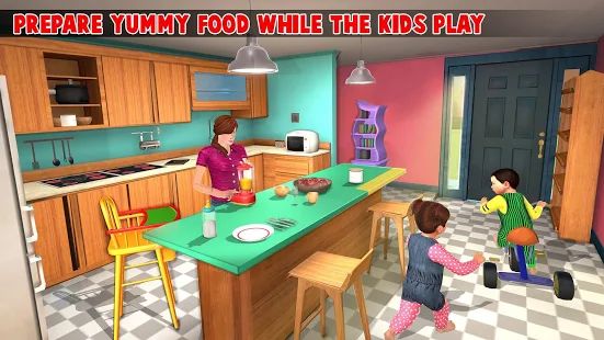 Скачать взломанную Virtual Mother New Baby Twins Family Simulator версия 2.1.6 apk на Андроид - Много монет