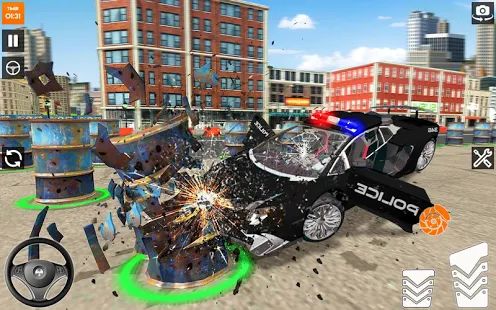 Скачать взломанную автокатастрофа полицейские погони версия 1.0.4 apk на Андроид - Открытые уровни
