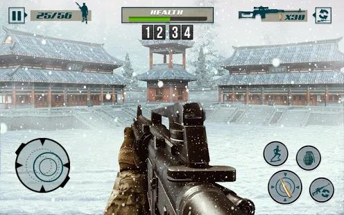 Скачать взломанную Снайперская стрельба-Критическое действие Fps Game версия 1.2.0 apk на Андроид - Бесконечные деньги