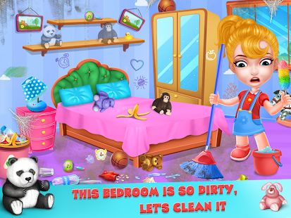 Скачать взломанную Держите ваш дом чистой - девочек дома очистки игра версия 1.2.57 apk на Андроид - Много монет