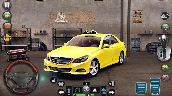 Скачать взломанную город такси Водитель имитатор свободно машина версия 27 apk на Андроид - Много монет
