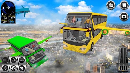 Скачать взломанную летающий автобус вождение имитатор 2019 свободно версия 2.8 apk на Андроид - Много монет