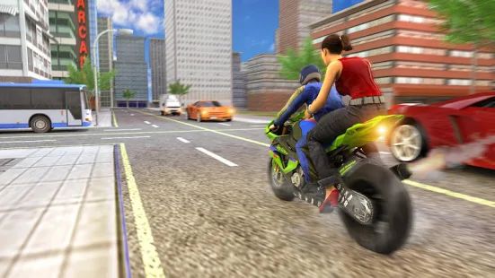 Скачать взломанную Real Flying Bike Taxi Simulator: Bike Driving Game версия 3.3 apk на Андроид - Много монет
