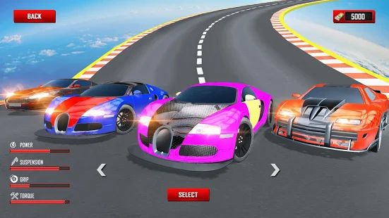 Скачать взломанную Mega Ramp Car Stunts Racing: Невозможные трассы 3D версия 2.2.5 apk на Андроид - Бесконечные деньги