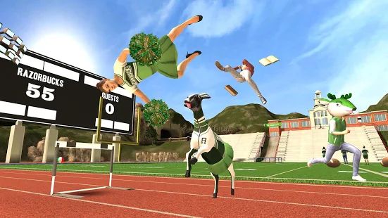 Скачать взломанную Goat Simulator Free версия 1.5.3 apk на Андроид - Много монет
