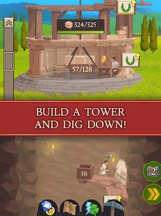Скачать взломанную Idle Tower Miner - Добывай и строй версия 1.35 apk на Андроид - Много монет