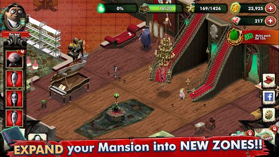 Скачать взломанную Addams Family: Mystery Mansion - The Horror House! версия 0.2.4 apk на Андроид - Открытые уровни