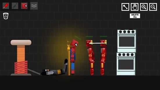 Скачать взломанную Spider Ragdoll Playground: Iron Human версия 1.0.4 apk на Андроид - Открытые уровни